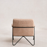 Patterned Mid-Century Accent Chair