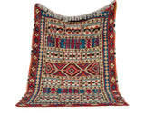 Hand-Woven Tribal Geometric Kilim