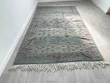 Vintage Teal Moroccan Tribal Rug