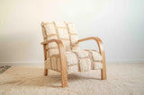Retro Cognac Leather Danish Style Chairs