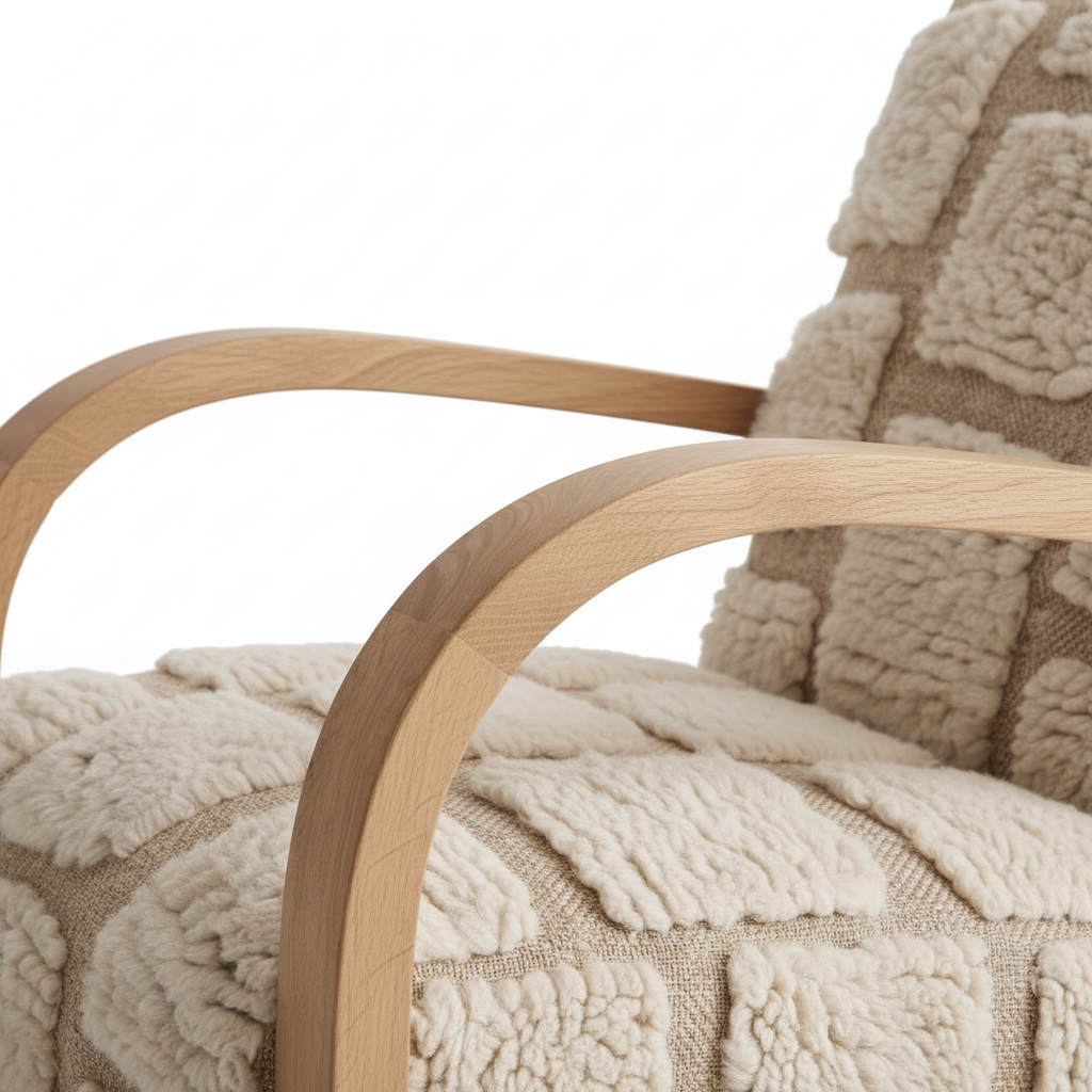 Oak Armrest Detail