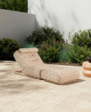 Geometric Jacquard Chaise Lounge