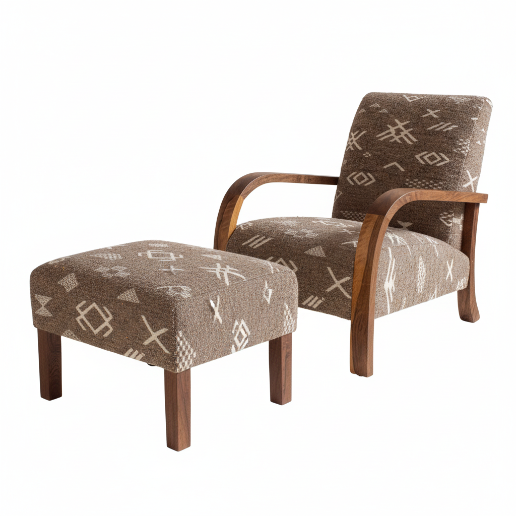 Side Profile with Ottoman