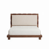 Leather Strap Modern Platform Bed
